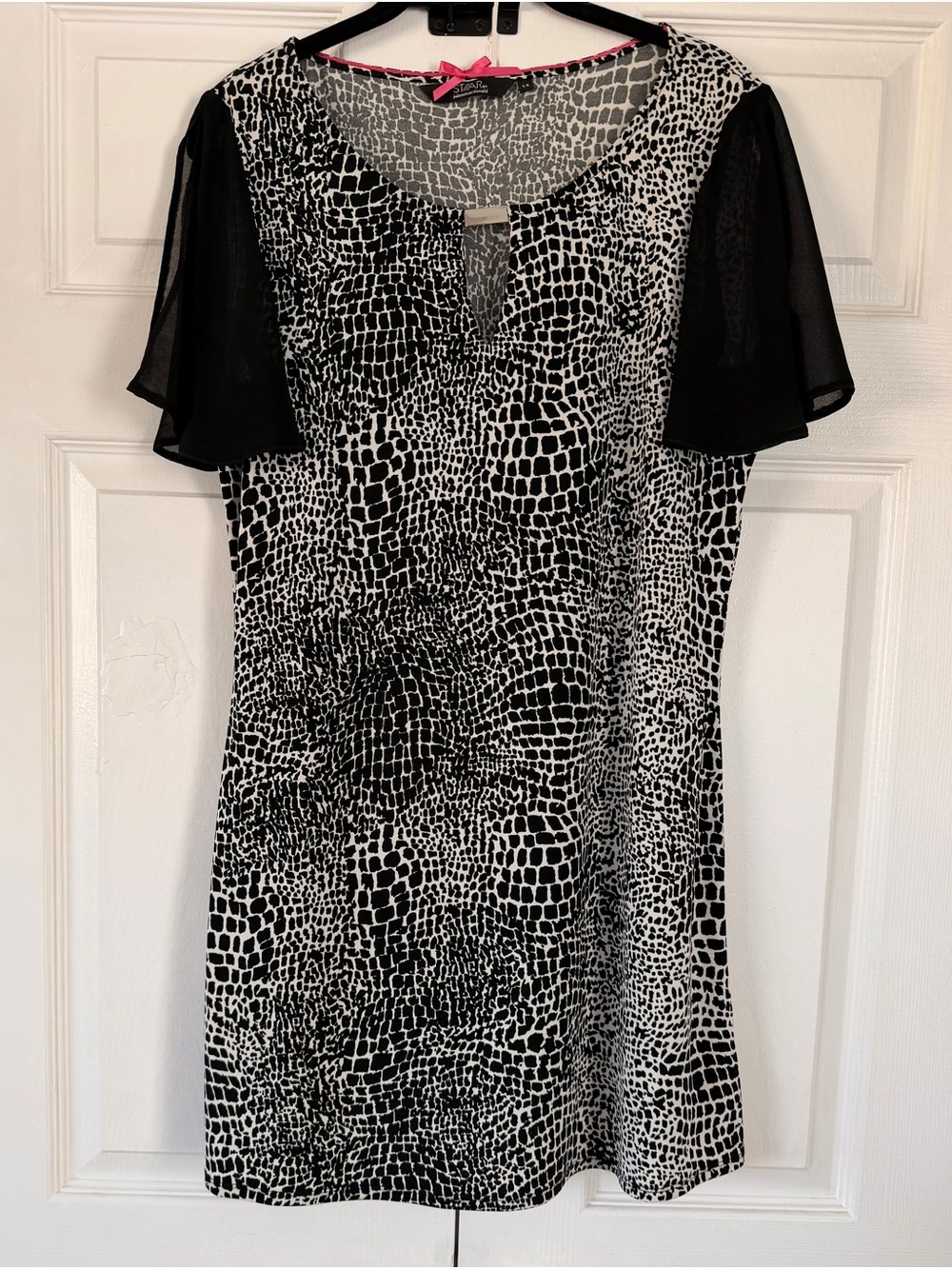 Tunic Style Print Top Blouse  US size 10 UK size 14